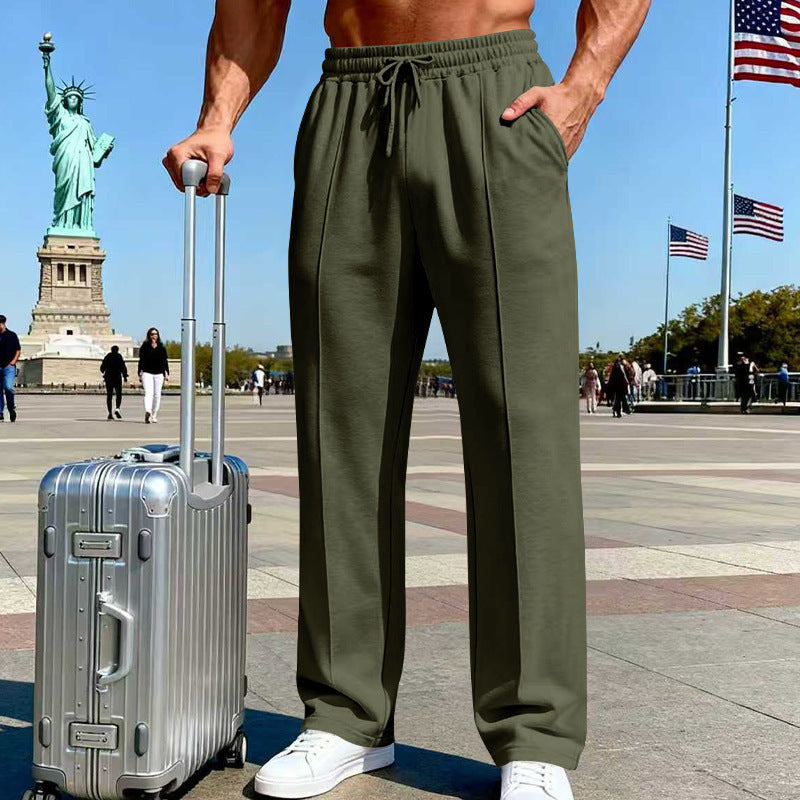 Men's straight-leg casual sportswear business pants
