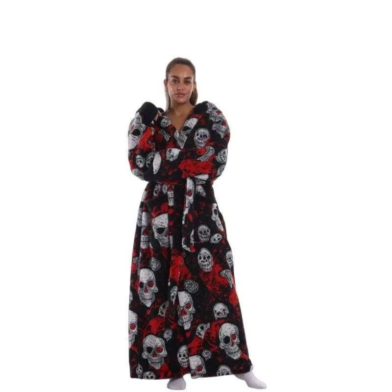 Fleece Bathrobe with Hood