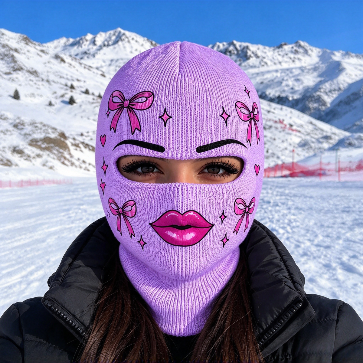 Outdoor cycling face protection and windproof headgear