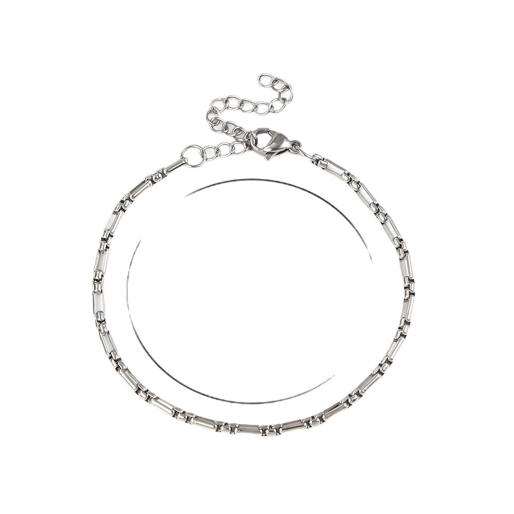 316L Titanium Steel Bracelet Waterproof Hypoallergenic Gold Plated Chain Jewelry for Men Women Unisex Fashion Accessories