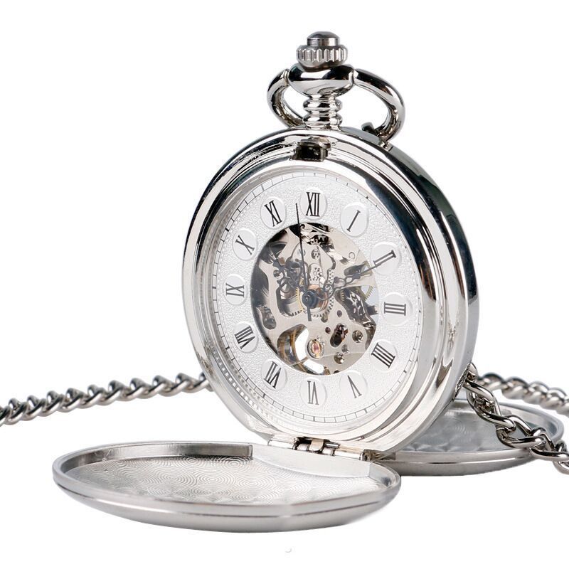 Retro Mechanical Pocket Watch Double Cover