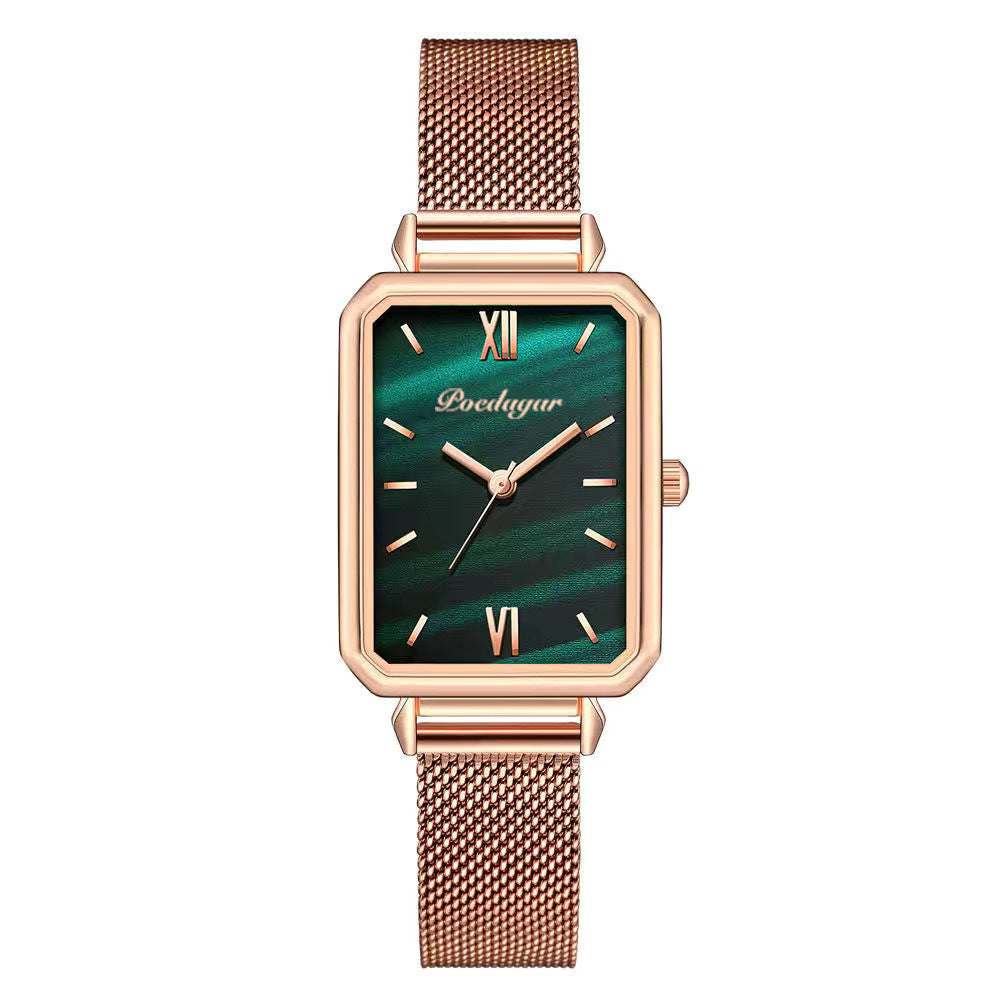 Elegant Square Ladies Quartz Watch