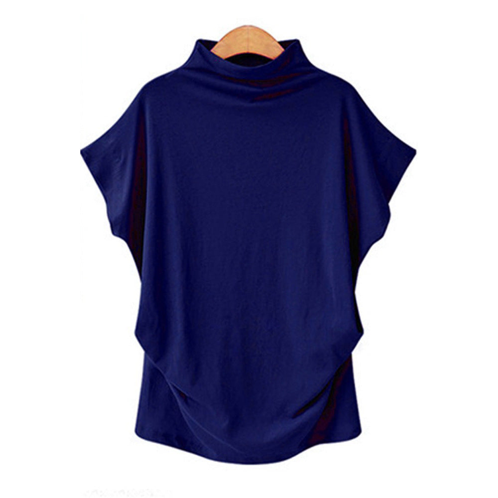 large size women's high collar top