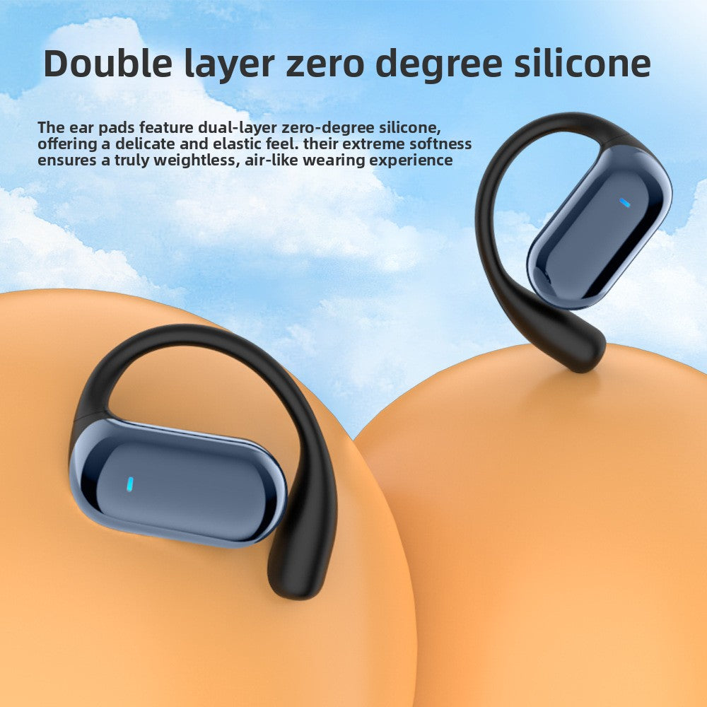Open-Ear Bluetooth Earphones with AI Translation and Color Screen