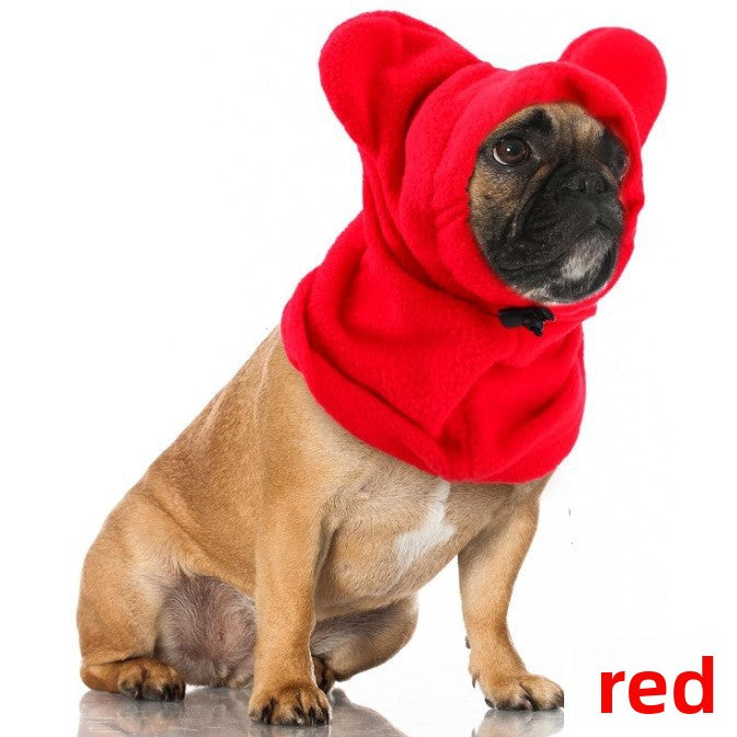 Dog Winter Warm Hood Scarf
