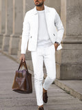 Mens Waffle Knit Zip-Up Track Suit