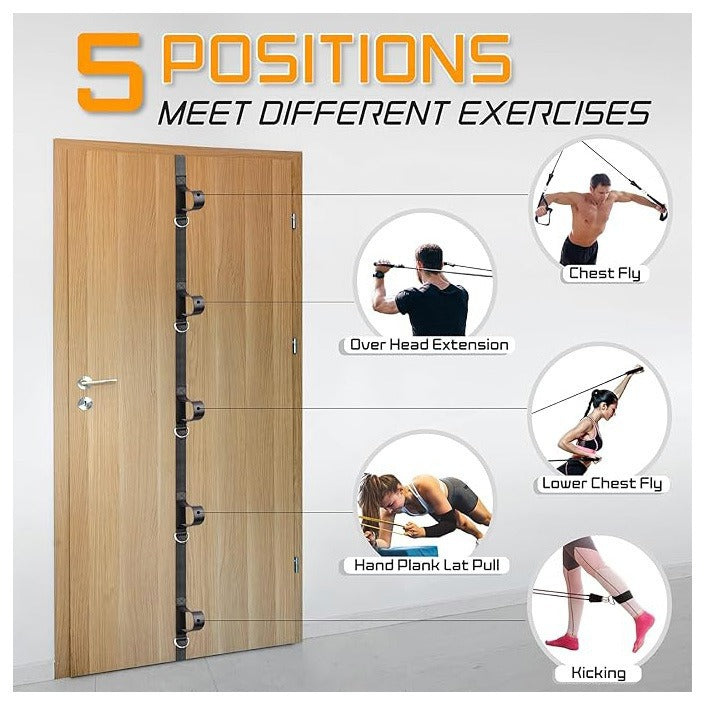 Portable Exercise Resistance Bands with Door Anchor