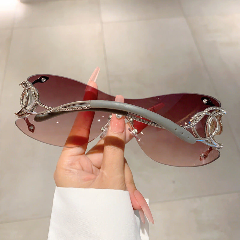 Frameless Snake Legs Sunglasses