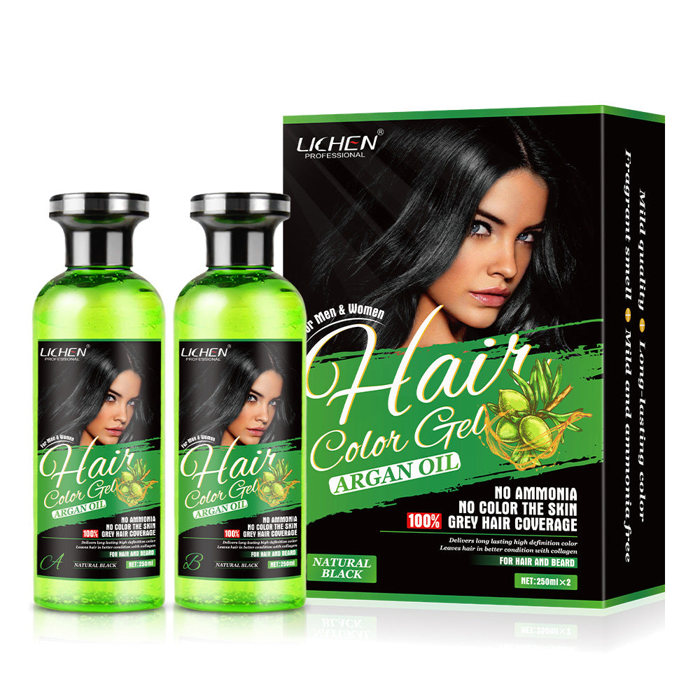 Plant-Based Hair Dye Set with Argan Oil