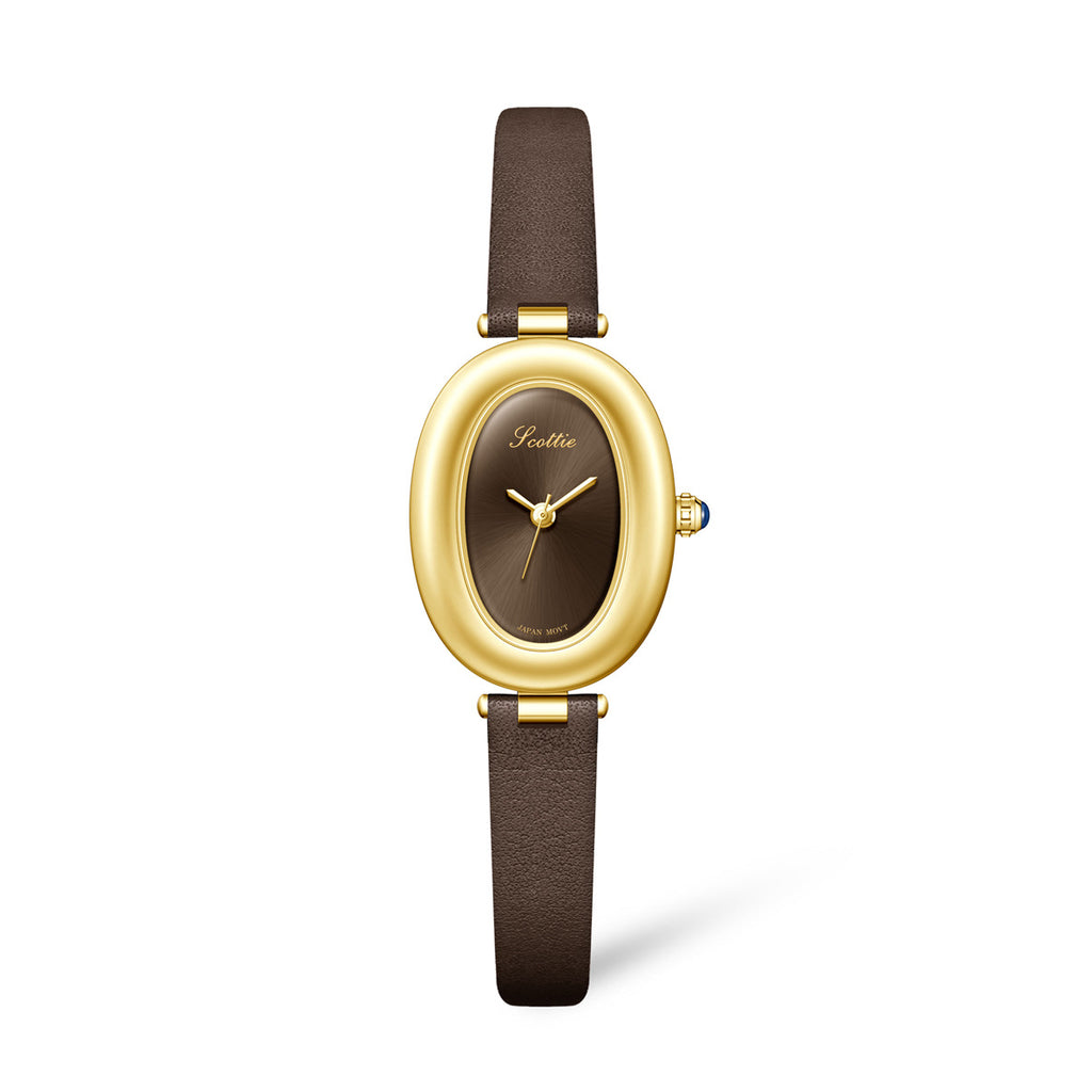 Oval Retro Quartz Watch for Women