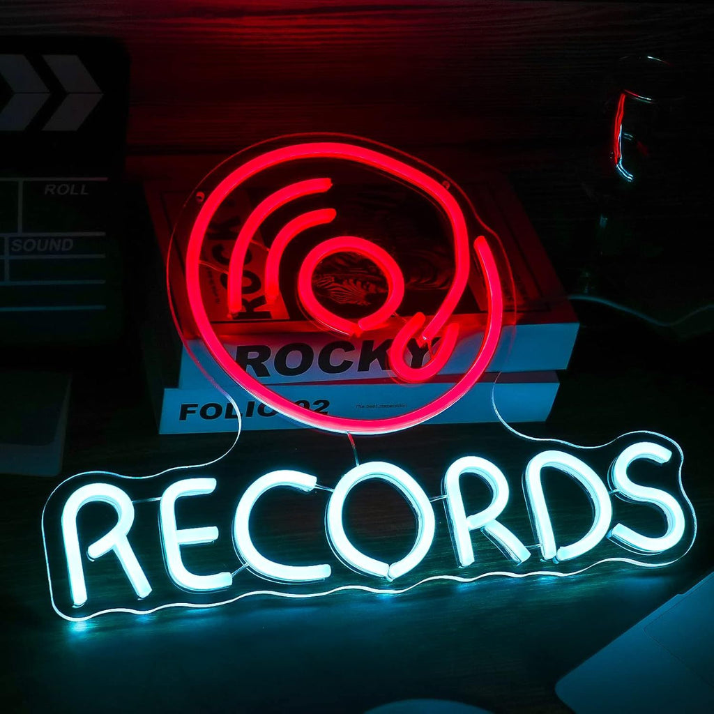 Record Player LED Neon Light Sign