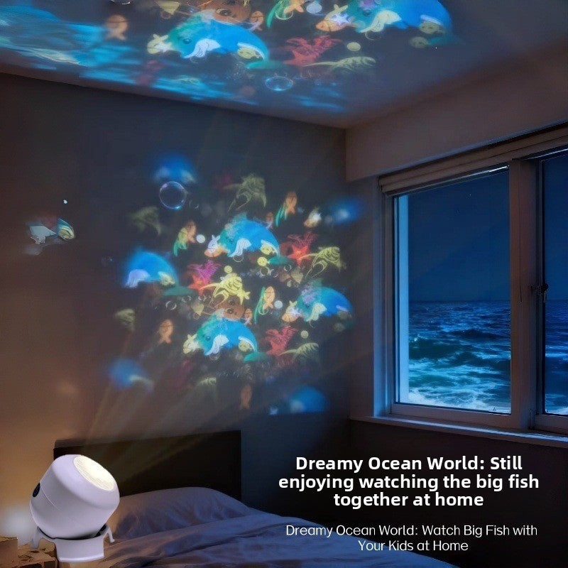 Rotating LED Projection Night Light