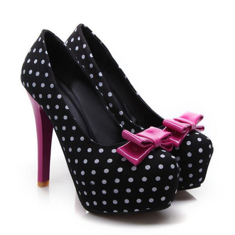 Bowknot High Heel Women Shoes