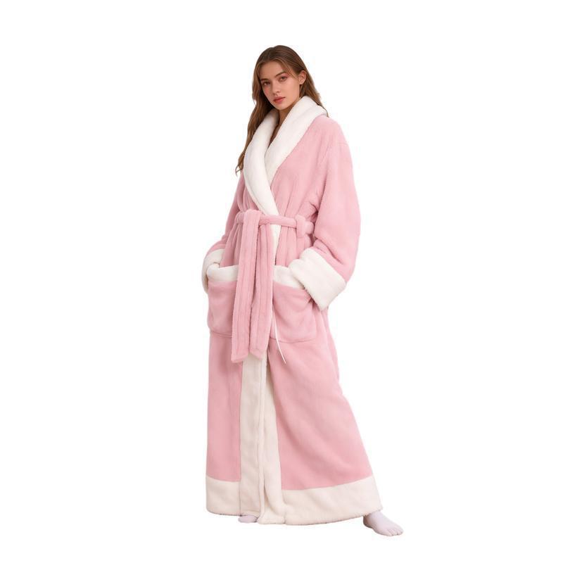 Flannel bathrobe