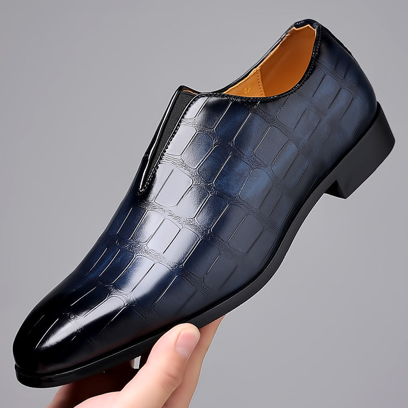 Mens Casual Leather Slip On Shoes