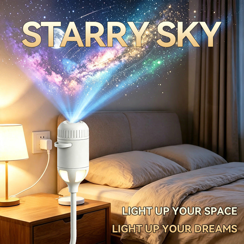 USB Star Projection Night Light with Voice Control