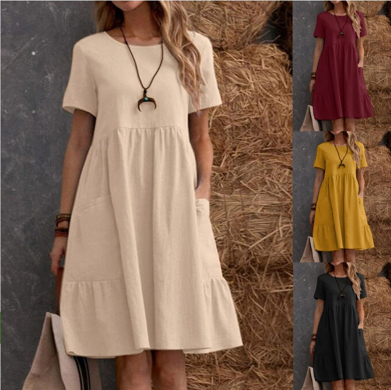 Round-neck dress
