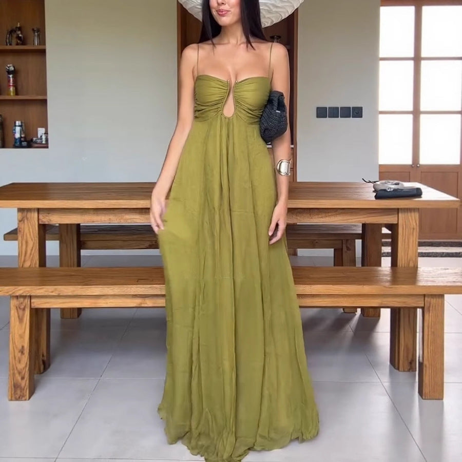 Womens Summer Spaghetti Strap Dress