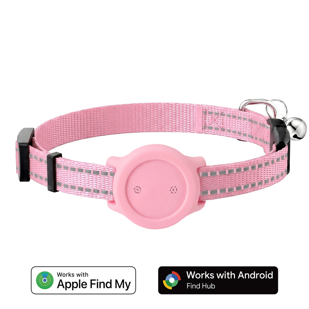 Reflective collar for pet tracking and positioning
