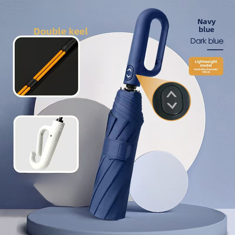 Fully Automatic Umbrella with Ring Handle