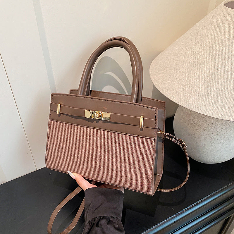 Womens Color Block Crossbody Bag