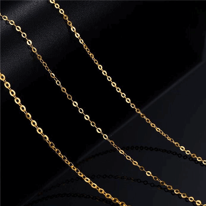 Adjustable 18K Gold Moissanite Clavicle Necklace