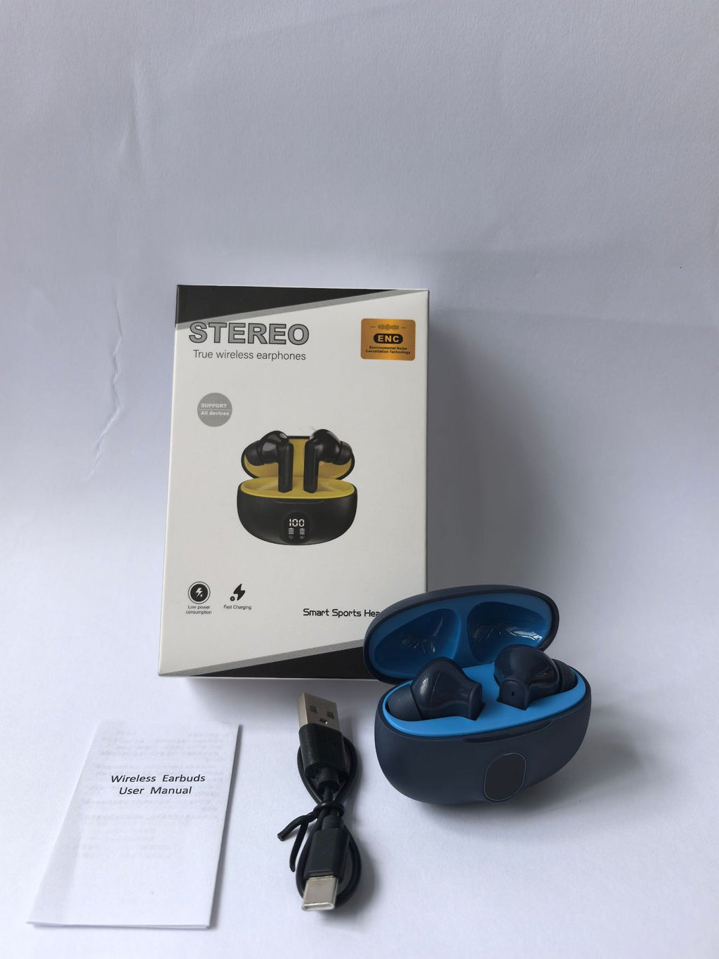 895B Wireless Bluetooth Earphones with Digital Display