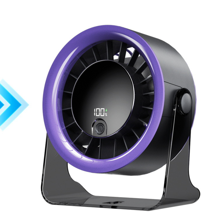 Rechargeable Desktop Circulation Fan with Digital Display