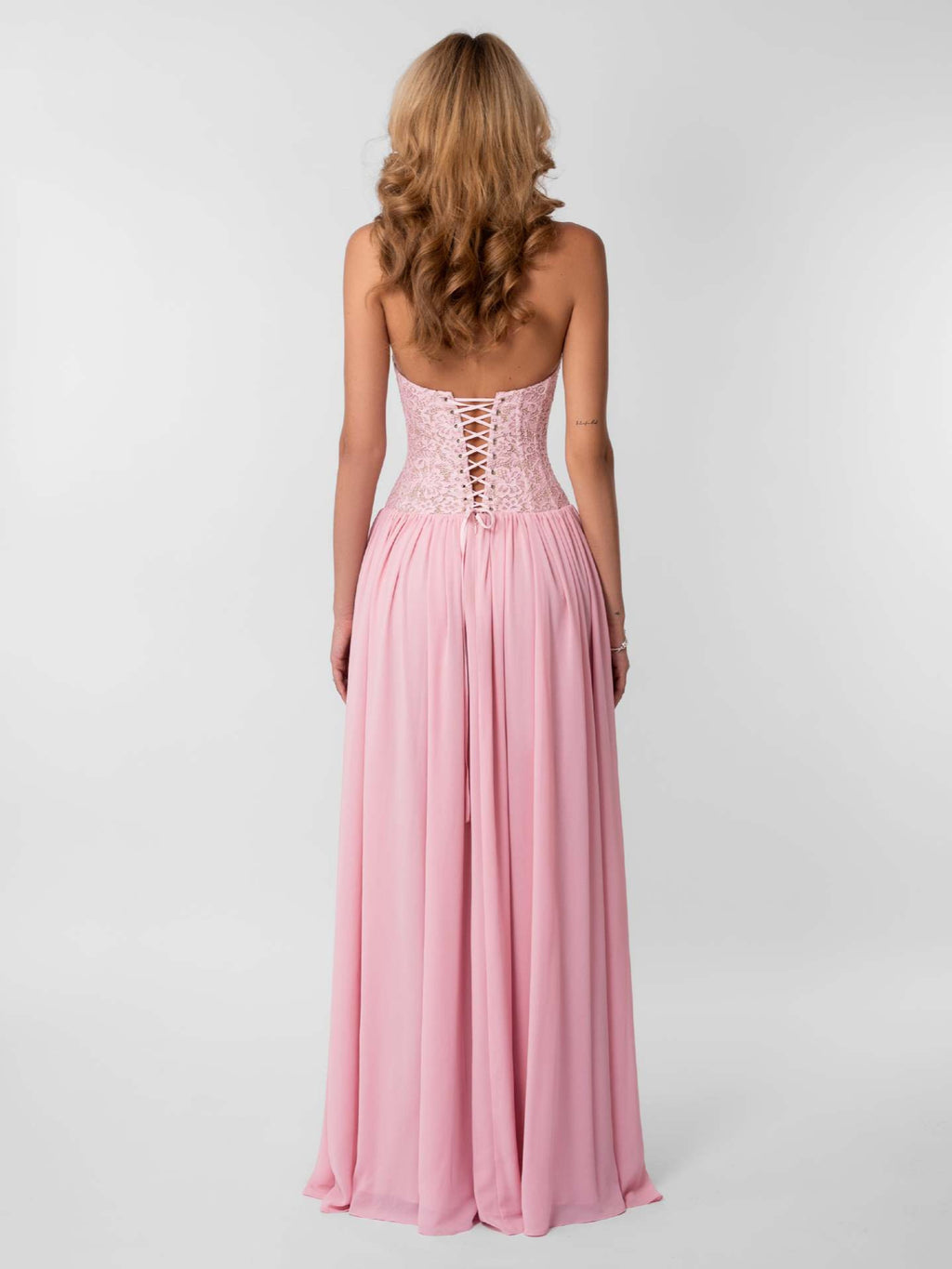 Womens Lace Ruched Bodycon Maxi Dress Deep V Neck Sleeveless Formal Evening Gown