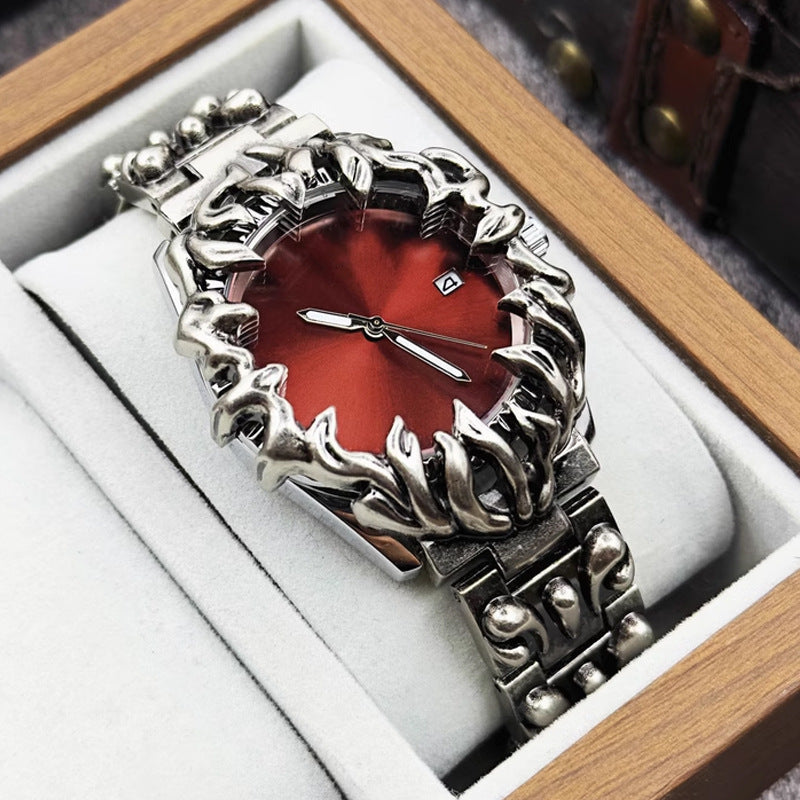 Retro Claw Design Metal Quartz Watch