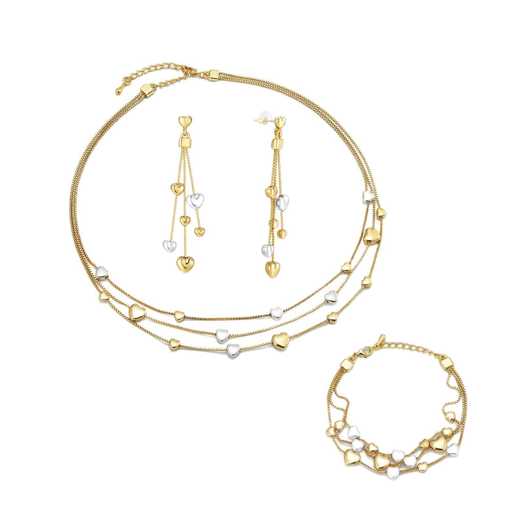 Heart Shape Geometric Metal Jewelry