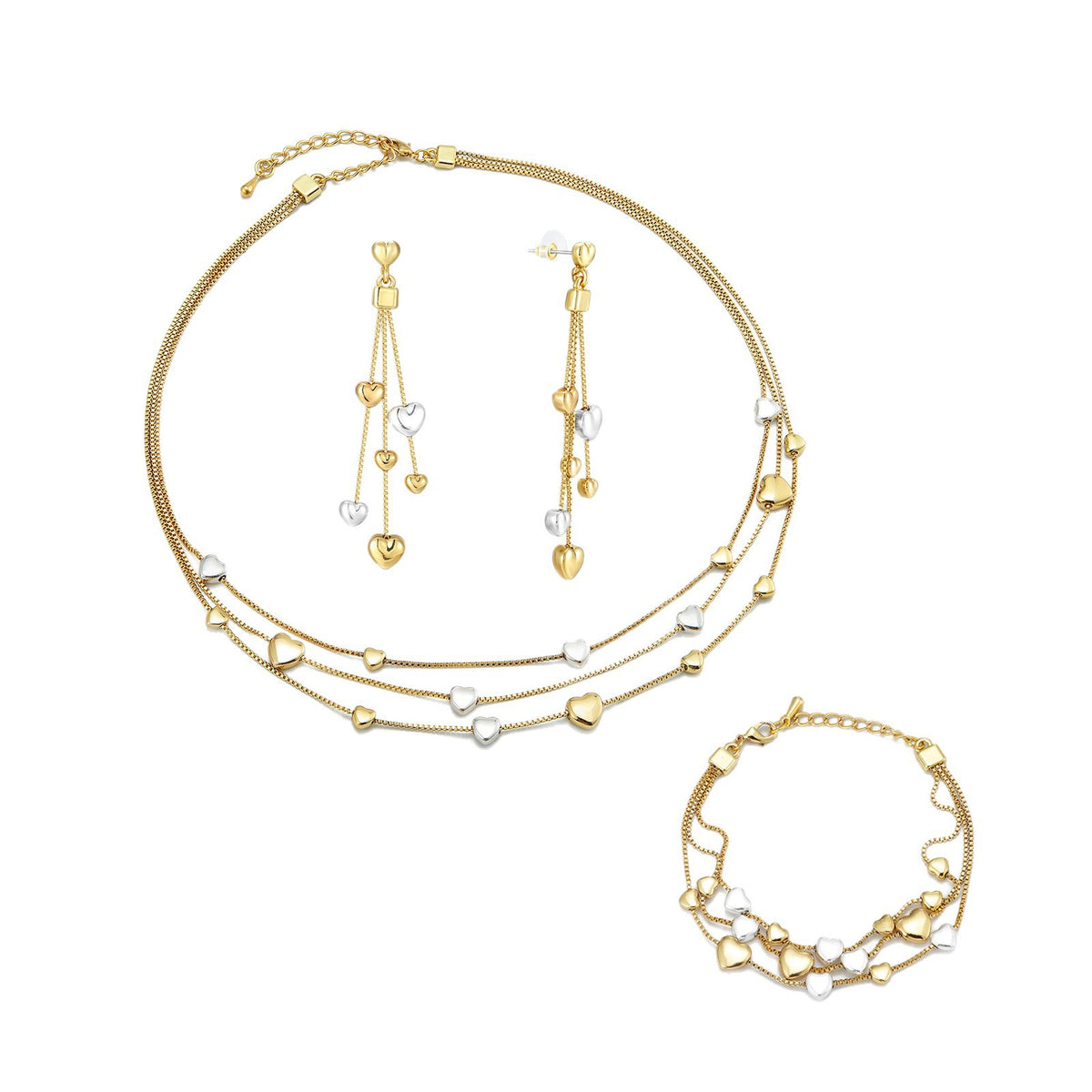 Heart Shape Geometric Metal Jewelry