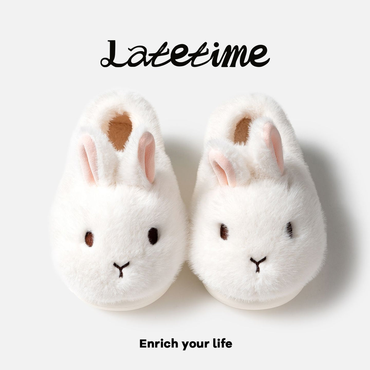 Women's winter indoor soft-soled warm plush slippers