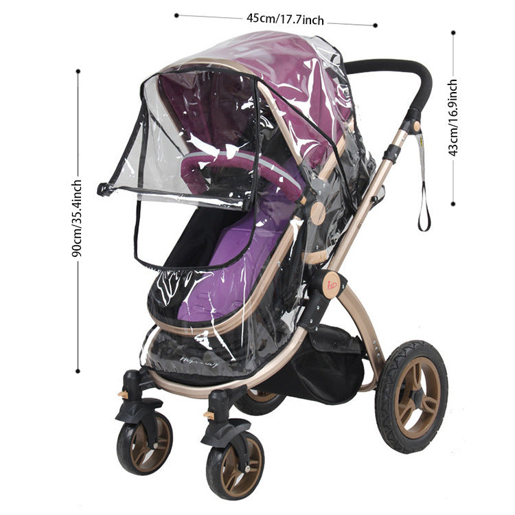 Baby car seat rain cover