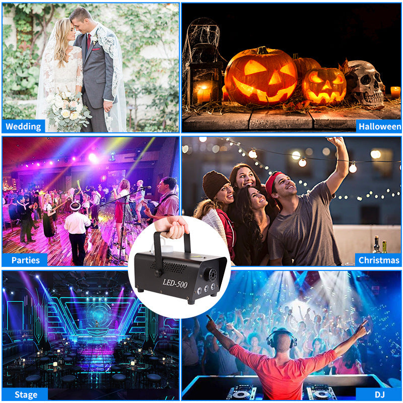 Remote control stage fog machine