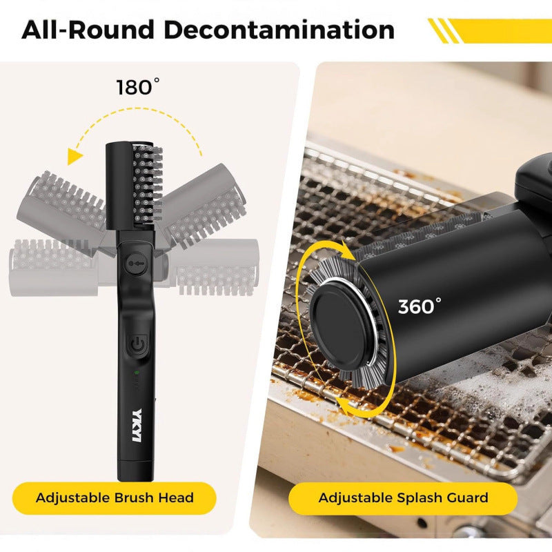 Electric Barbecue Cleaning Brush with Stainless Steel Bristles
