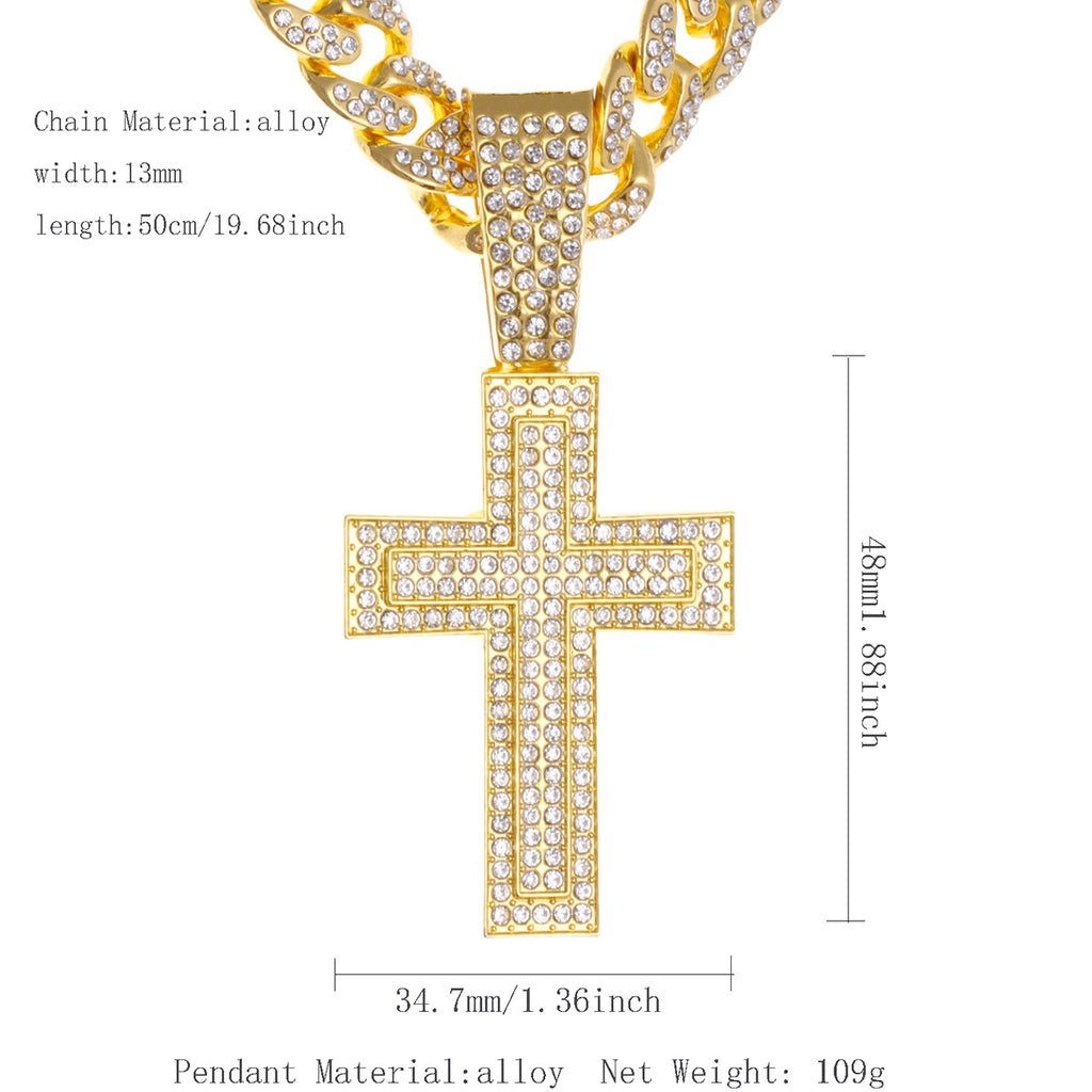 Cuban chain necklace pendant