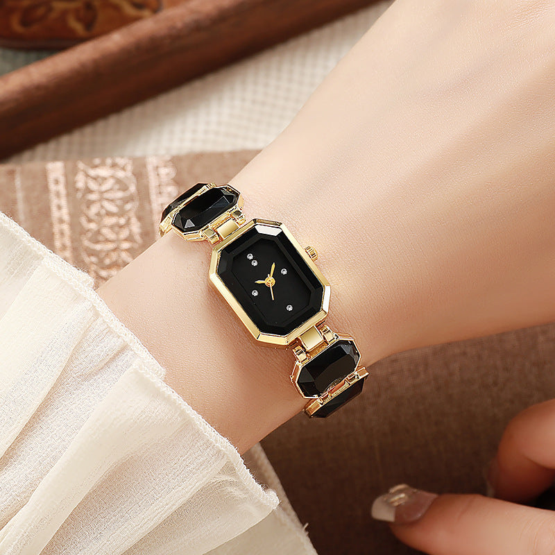 Square Crystal Quartz Watch