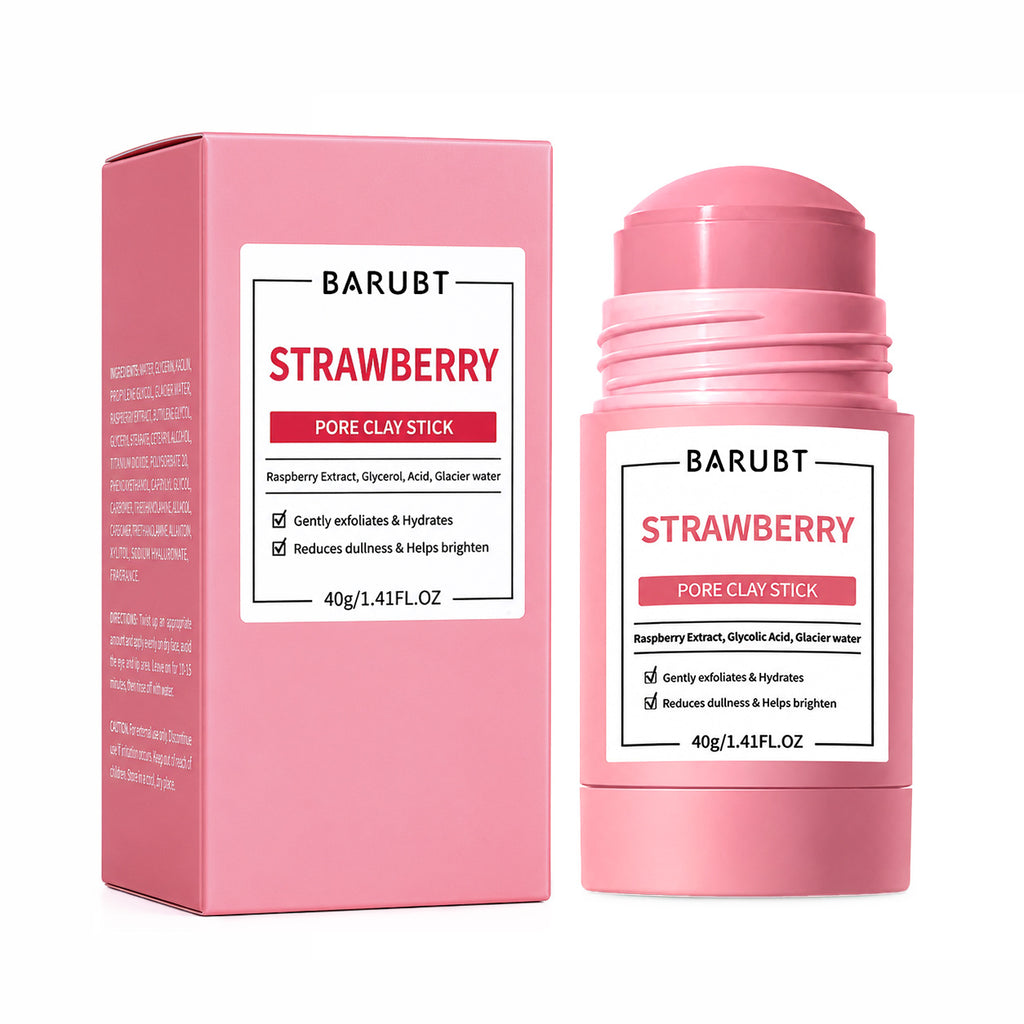 BARUBT Strawberry Mud Mask Stick Deep Cleansing Blackhead Removal