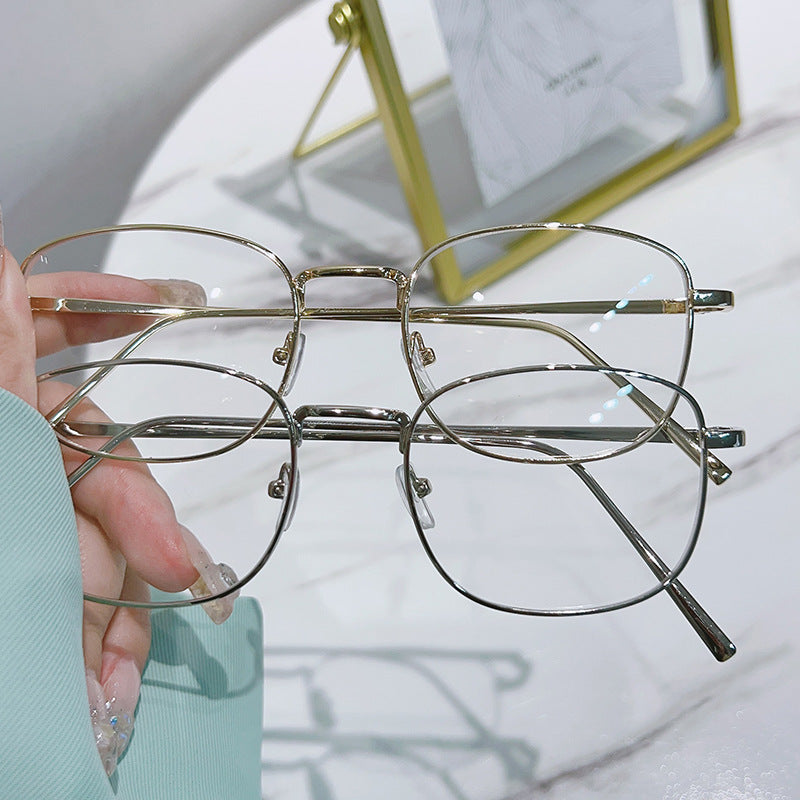 Anti-blue light plano glasses for slimming myopia