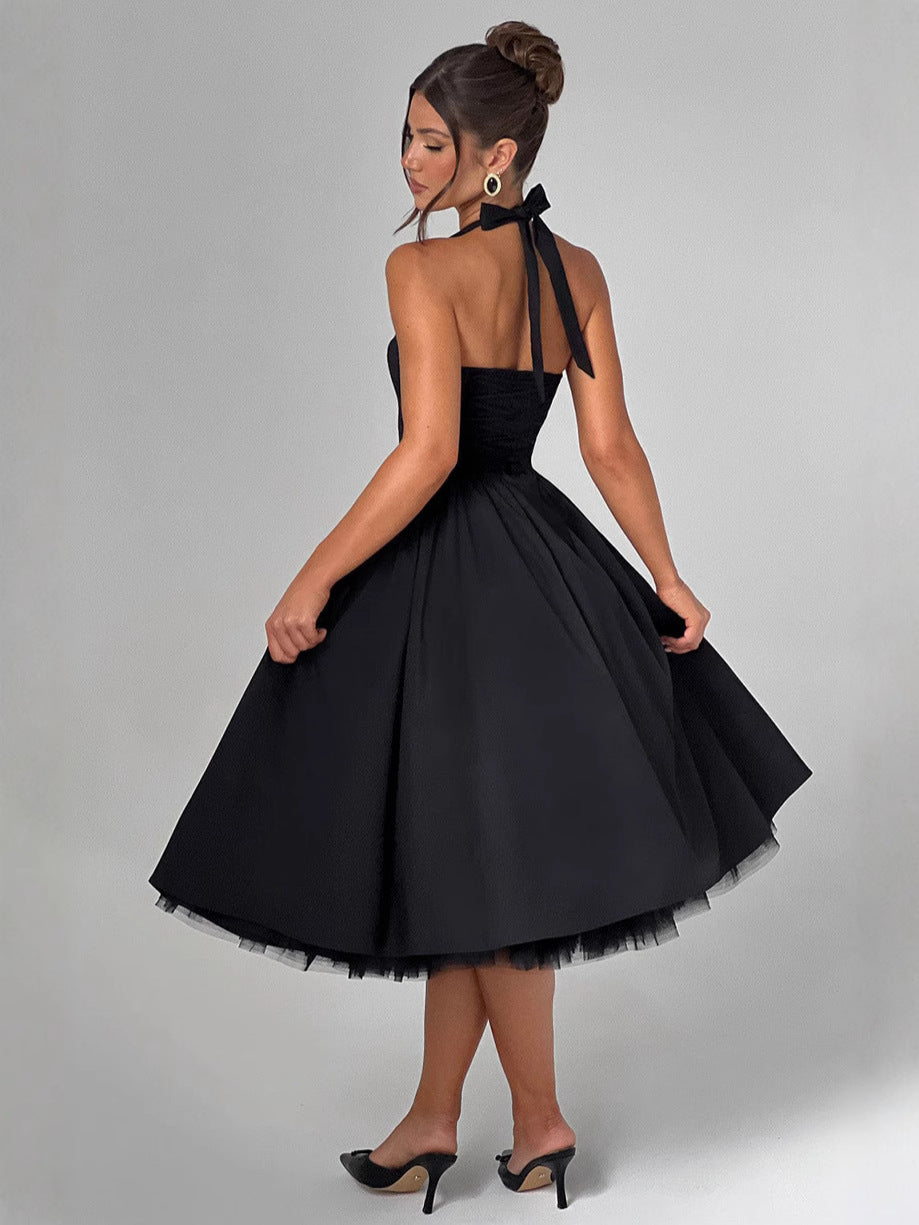 Elegant Fluffy Mesh Dress