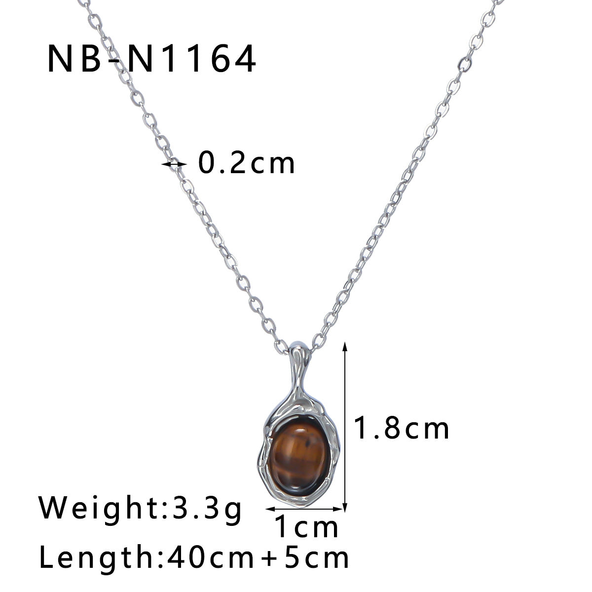 Natural White Mother-Of-Pearl Pendant Necklace