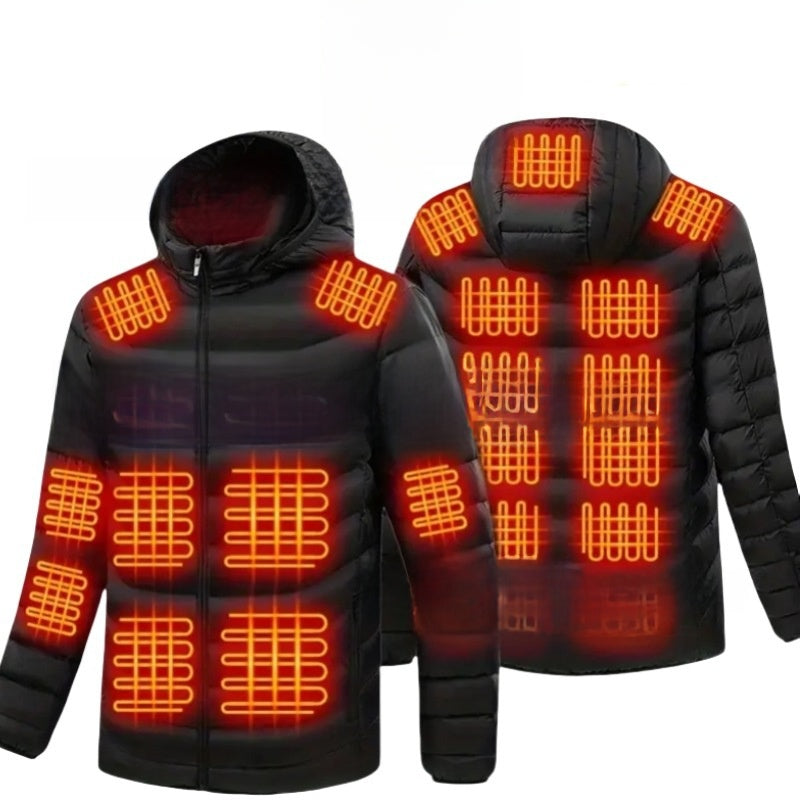 Thermal cotton coat with heating function