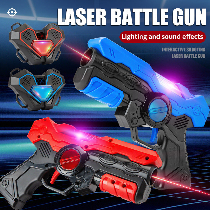 Interactive battle toy gun