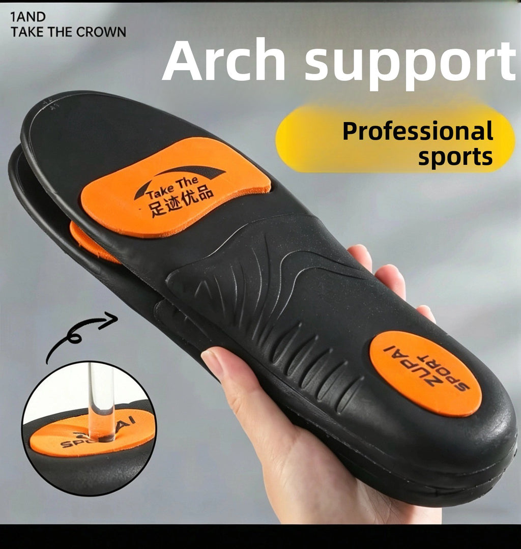 Specialized corrective arch-supporting insoles