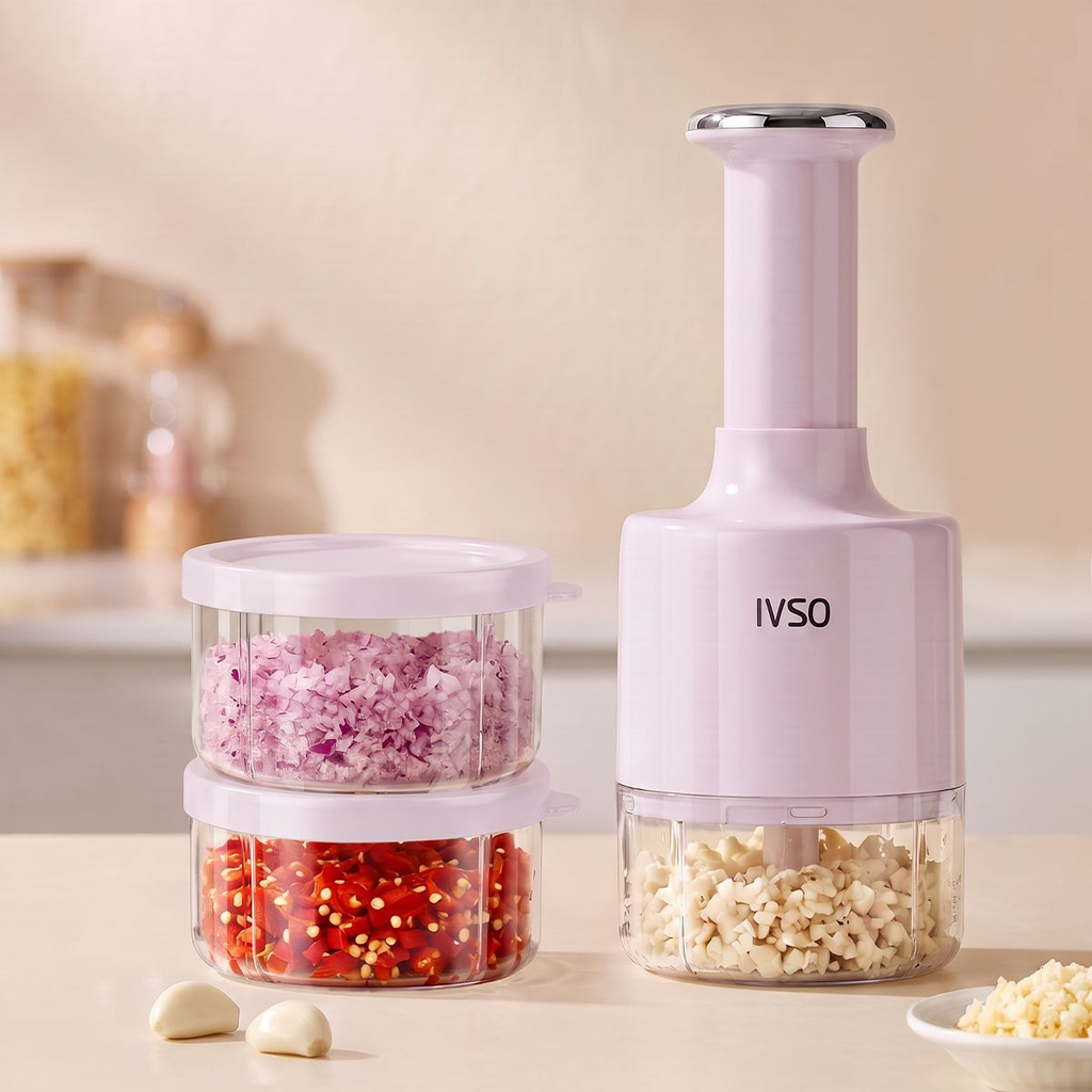 Press-type garlic cutter