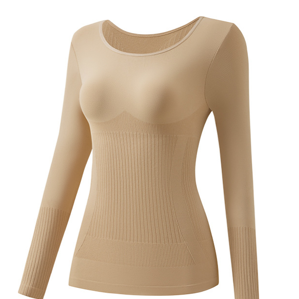 Seamless warm and thick long-sleeved pants
