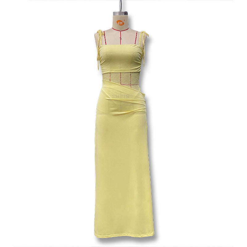 Women's Lace Hollow-Out Sleeveless Dress