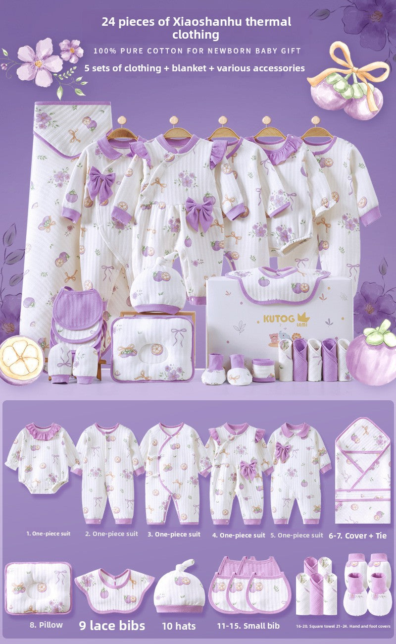 Newborn gift set with baby clothes