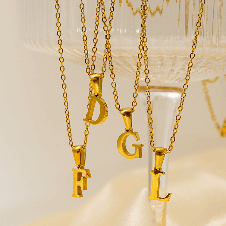 Alphabet Pendant Necklace